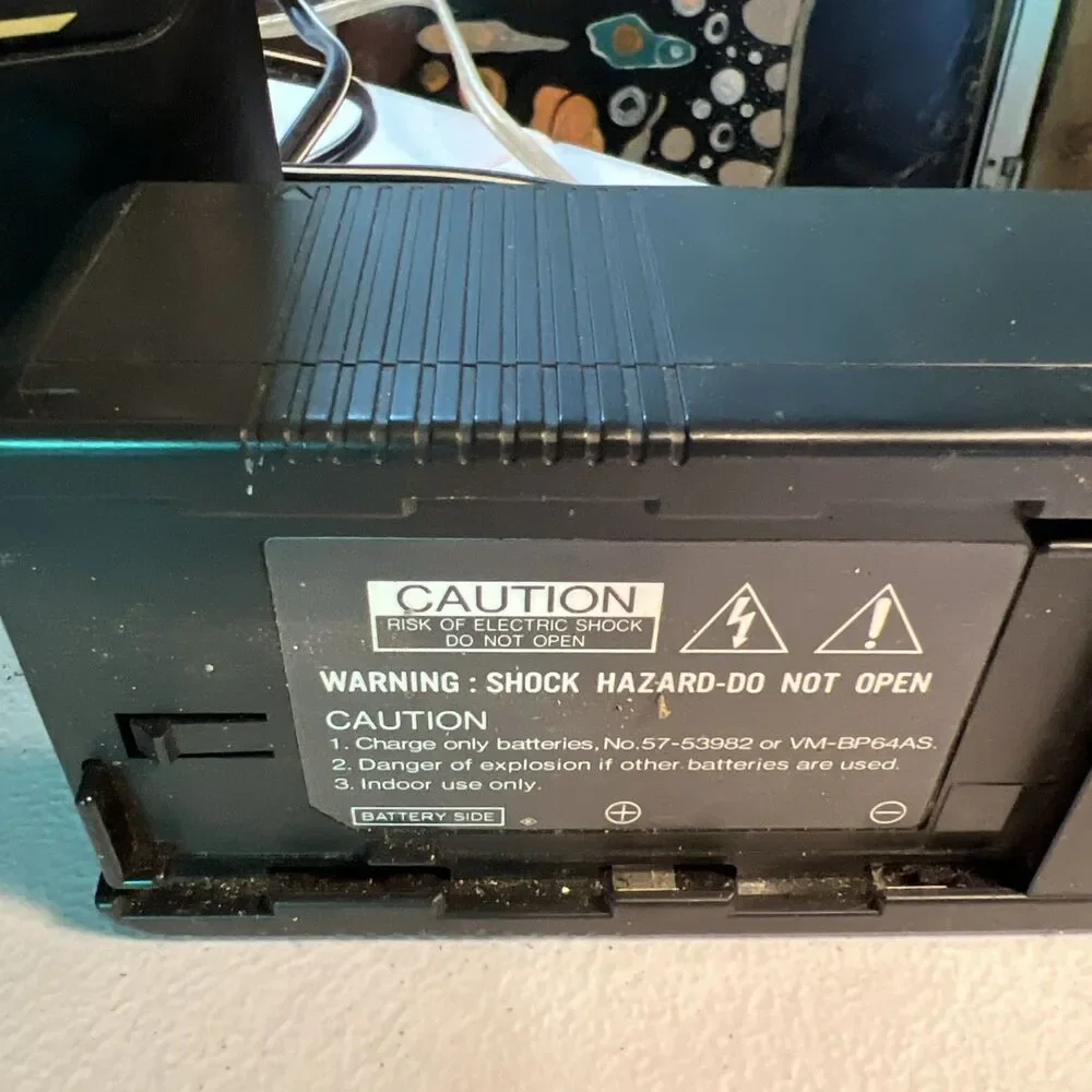 Vintage Sears VHS Camcorder with case and accessories. NO BATTERY